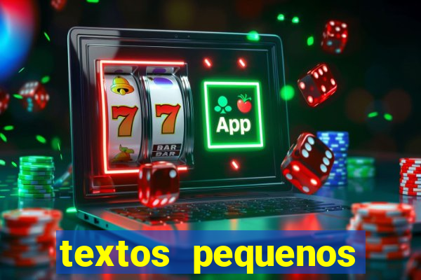 textos pequenos para alfabetizar